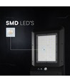 V-Tac 40W LED solcelle gadelampe - 9.6V, LiFePO4 batteri, CCT