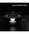 V-Tac 20W Lotus LED solcelle havelampe - LiFePO4 batteri, 6000mAh, 3-i-1