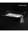 V-Tac 200W justerbar LED gadelampe - 120lm/W, Cree chip, 4000K, 6 års garanti