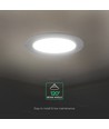 V-Tac 12W rundt LED indbygningspanel - CCT, Cree chip, 6 års garanti