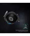 V-Tac 12W CCT LED downlight - IP44, sort, Cree chip