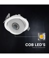 V-Tac 18W COB LED downlight - IP44, CCT, Cree chip, hvid, 6 års garanti