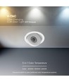 V-Tac 18W COB LED downlight - IP44, CCT, Cree chip, hvid, 6 års garanti