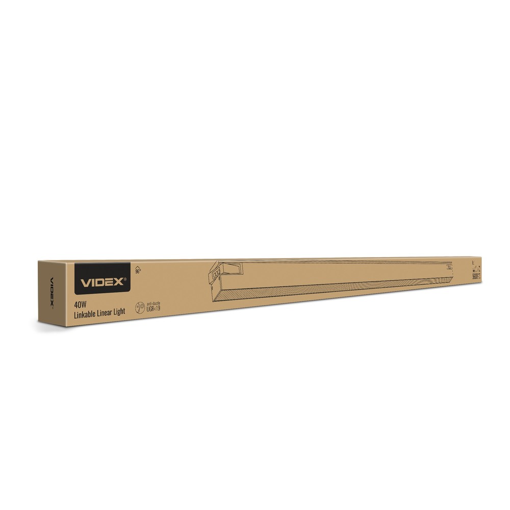 40W lineært LED armatur - Sammenkoblelig, CCT - Kulør : Neutral
