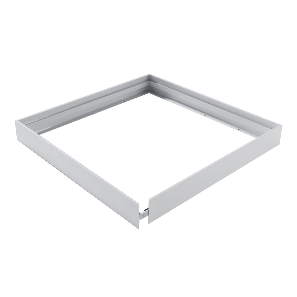 Høj ramme til 60x60 LED panel - Samles hurtigt, uden synlige skruer, hvid kant, 65mm høj