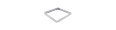 Ramme til 60x60 LED panel - Samles hurtigt, uden synlige skruer, hvid kant
