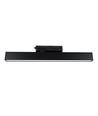30/28/25W 1-faset LED lysskinne - 60 cm, Sort, 1F2W