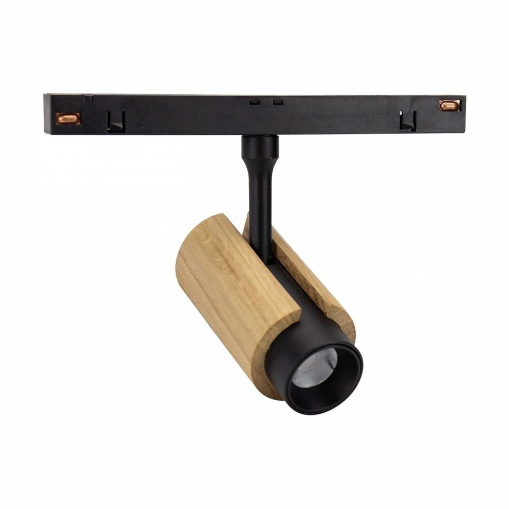 6W System Shift CCT Spot S Wood - 24 °, sort, CCT switch - Dæmpbar : Ikke dæmpbar