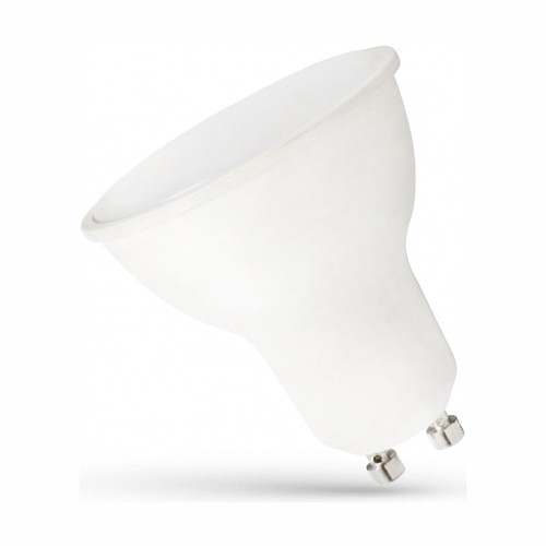 Spectrum GU10 9W LED pære - Kold hvid, mat glas