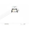 Aluminiums profil i Hvid Til LED Strip (UNI12) - 2 Meter