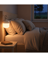 Genopladelig LED lampe RGBW - Magnetisk & USB-C, Inkl. Fjernbetjening & Karabinhage