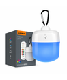 Genopladelig LED lampe RGBW - Magnetisk & USB-C, Inkl. Fjernbetjening & Karabinhage