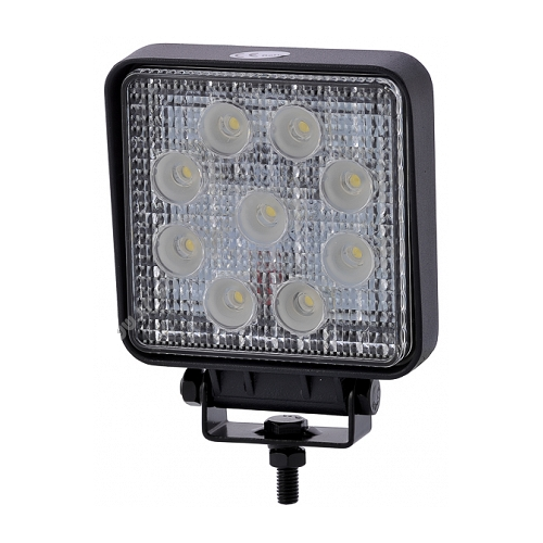 27W LED arbejdslampe - Bil, lastbil, traktor, trailer, udrykningskøretøjer, kold hvid, 12V / 24V