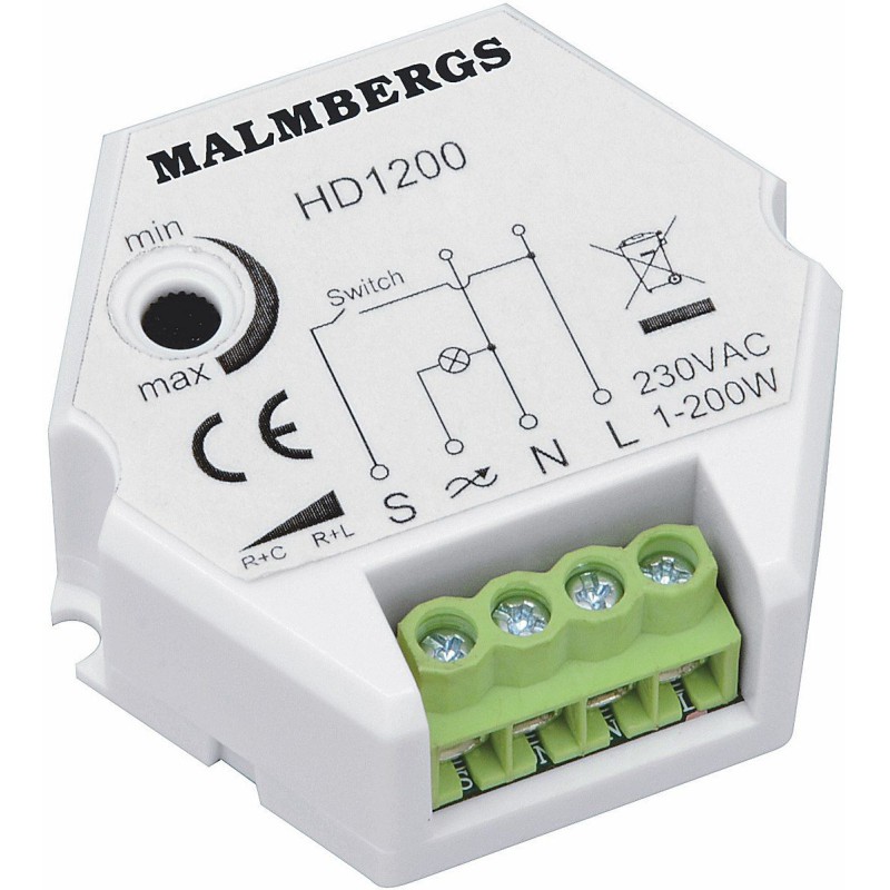 HD2200 LED Dåse Lysdæmper 1-150W 230V...