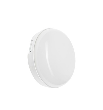 8W LED Technic Væglampe - IP54, IK10, Rund, hvid, inkl. lyskilde