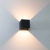 Amarillo Udendørs LED Væglampe 5,5W Up/Down, Dæmpbar - Sort
