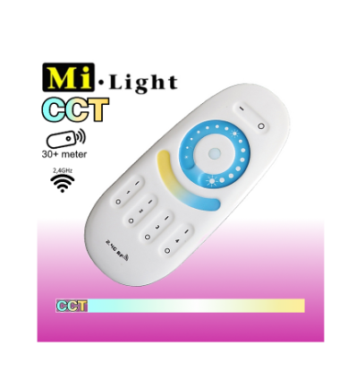 Outlet: Mi-Light CCT fjernbetjening 2,4GHz 4-zoner