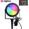 Zigbee Pro LED Have Spot 12W i RGB+CCT, 875LM, IP65, 230V - Sort