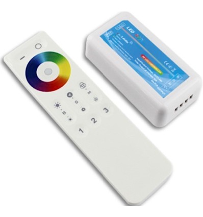 RGB controller med fjernbetjening - RF trådløs, 12V (144W), 24V (288W)