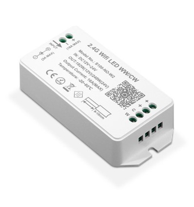 WiFi CCT controller -  Tuya Smart/Smart Life, uden fjernbetjening, Google Home/Alexa kompatibel, 12V (120W), 24V (240W)