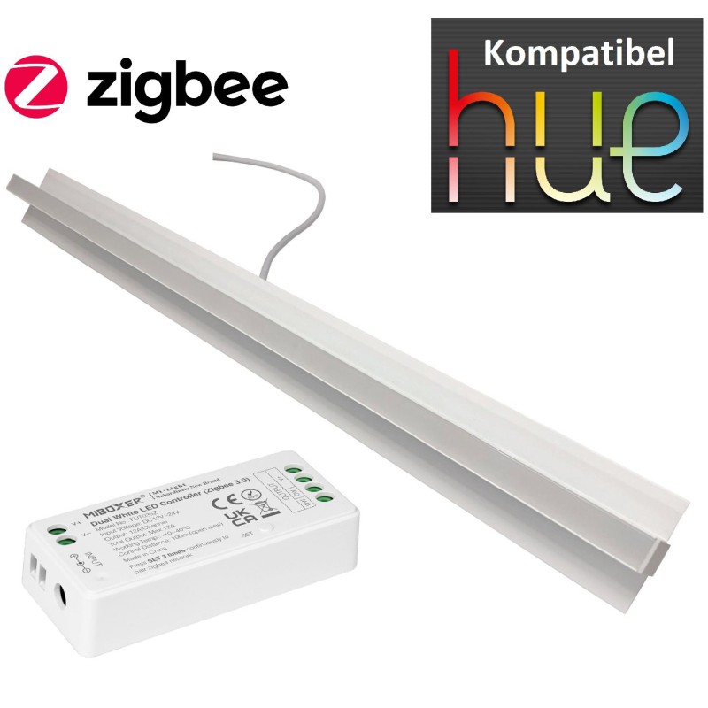 Overfrakke mentalitet Quagmire ZigBee LED Troldtekt Skinne 60cm CCT Ra93 - Philips Hue kompatibel