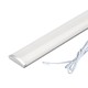1 meter LED skabsbelysning - 6mm høj, 12V DC, 9W, med endeprop