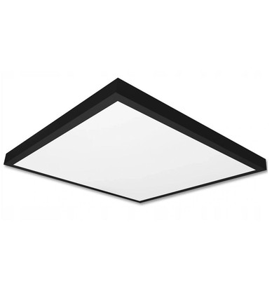 60x60 LED panel, 60W - Højde:38mm, 80lm/W, indbygget i sort ramme