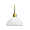 Herstal Vienda Pendel Lampe E14 i Messing/Opal Glas