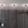 Bullo XL Plafond Lampe Ø38, E27 i Mat Sort/Klar Glas - Belid