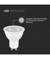 V-Tac 7,5W LED spot - Cree LED chip, 230V, GU10