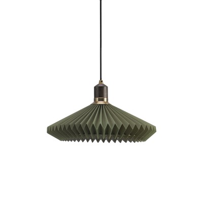 Halo Design - Paris Pendant Ø40 cm Grøn - Sort kabel