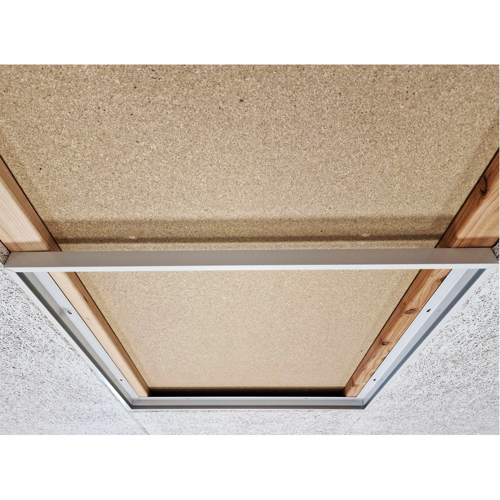 Planmonteret Troldtektramme 60x60 - Til LED panel, passer til Troldtekt uden tilpasning, hvid kant