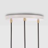 Tala Brass Triple LED Pendel sæt E27 i Hvid/Sort/Messing inkl. 3 x Voronoi II