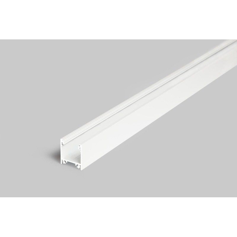 Aluminiumsprofil i Hvid Til LED Strip (Model LINEA20) - 2 Meter