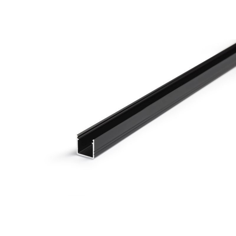 Aluminiums profil i Sort Til LED Strip (Model smart10) - 2 Meter