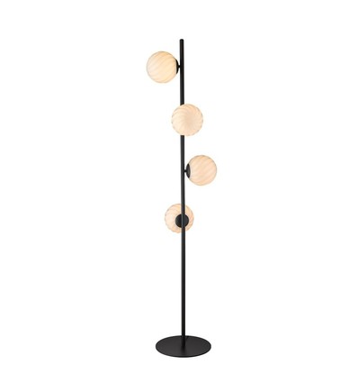 Halo Design - Twist 4 gulvlampe, Opal/ sort