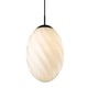 Halo Design - Twist Pendel Ø25cm. Opal E27 sort top
