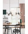 Halo Design - ATOM Chandelier 6L G9 sort/smoke glas