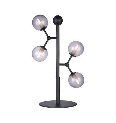 Halo Design - Atom Bord sort/ smoke glas 4XG9