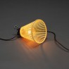 Party Lyskæde (udvidelsessæt) Med 10 Gule Lampeskærme og LED pærer