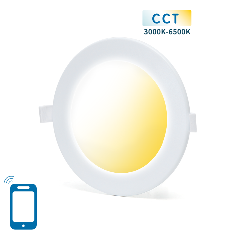 Billede af Aigostar Smart WiFi CCT LED Downlight (Ø170) 12W, Dæmpbar - Hvid