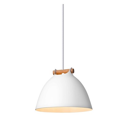 Outlet: Halo Design - ÅRHUS pendel Ø18cm G9, Hvid / Træ