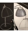 Halo Design - ÅRHUS bordlampe Ø18 G9,  sort / Træ