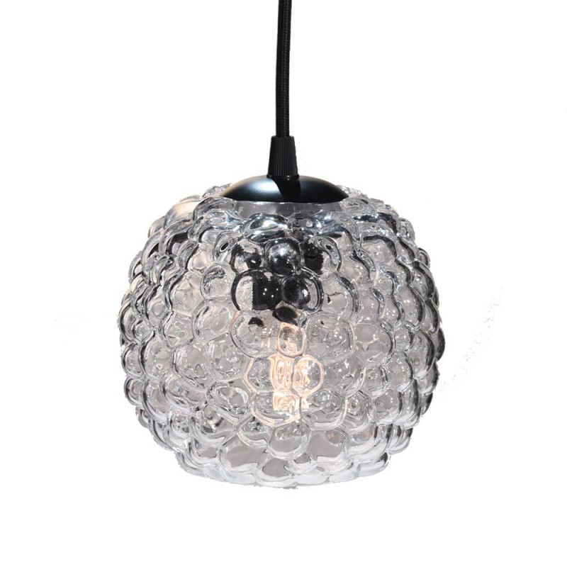 Se Grape Pendel Lampe Ø150, E27 i Klar Glas - Halo Design hos detLED