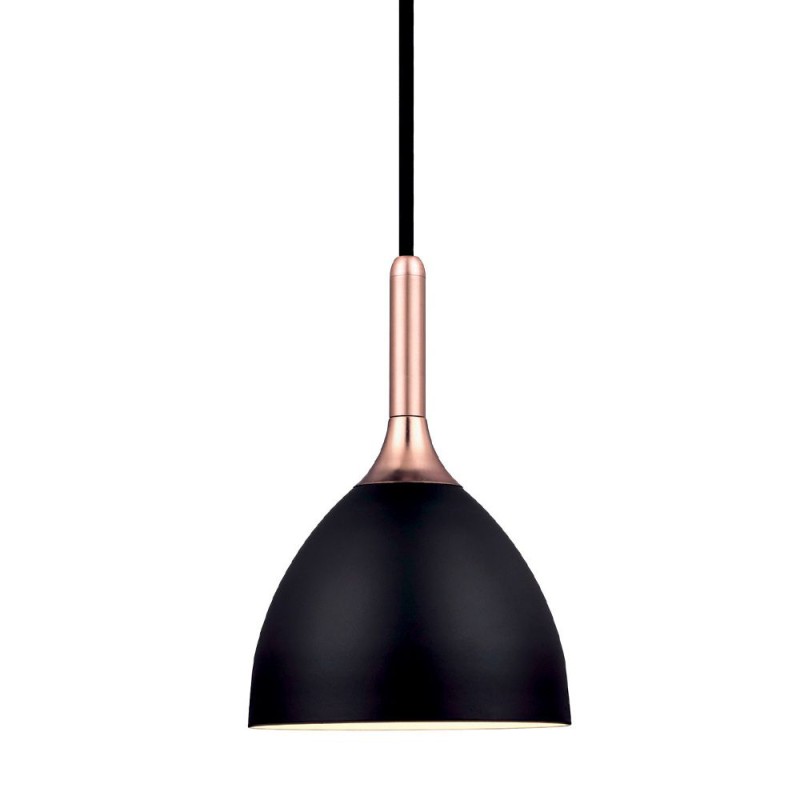BELLEVUE Pendel Lampe Ø14 i Sort/Kobber - Halo Design