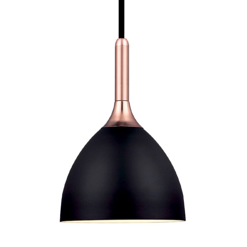 BELLEVUE Pendel Lampe Ø24, E27 i Sort/Kobber - Halo Design