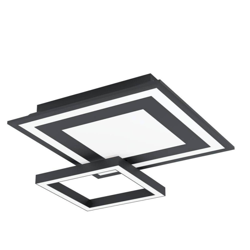 EGLO SALITERAS Zigbee LED Loftlampe 20W, 45×45 i RGB+CCT – Sort