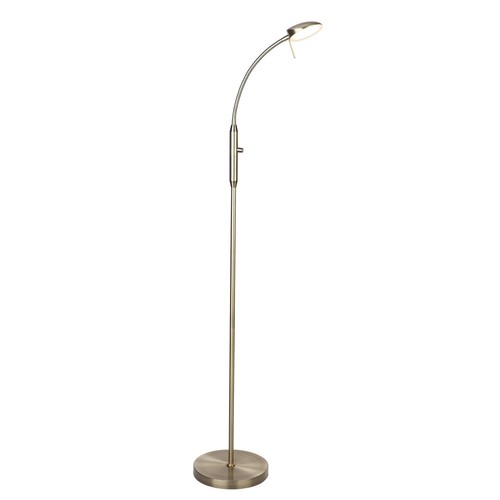 Outlet: Halo Design - Vegas Gulvlampe 1-arm Dæmper Antique Messing