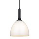 Halo Design - BELLEVUE Pendel Ø14 G9, Opal / sort-Træ