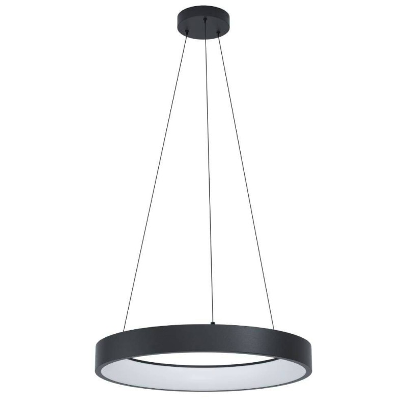 EGLO MARGHERA Zigbee LED Pendel Lampe 26W, Ø600 i RGB+CCT – Sort/Hvid
